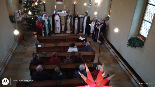 Sternsinger 2024 in der Pechauer Kirche